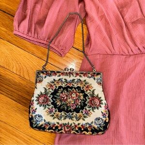 Vintage Floral French Coin Purse